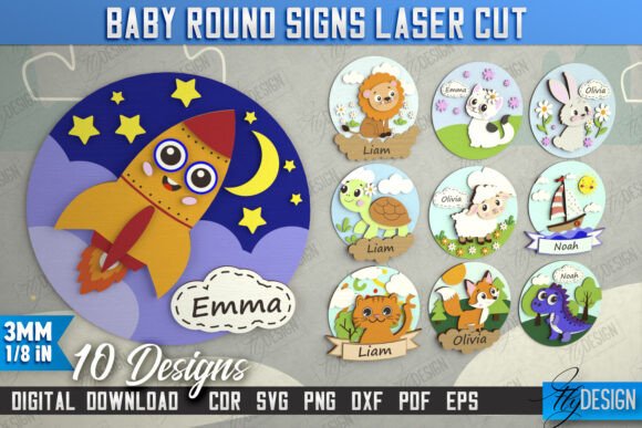 Download Children's Room Signs Bundle | Signboard - Sign Collection