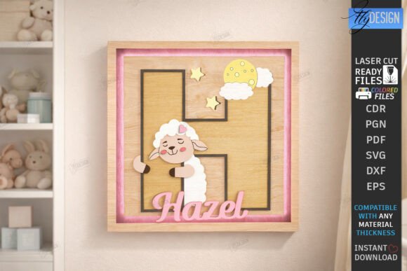 Download Nursery Name Sign Alphabet Laser Cut - Sign Collection