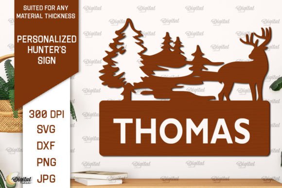Download Personalized Hunter Sign Laser Cut - Sign Collection