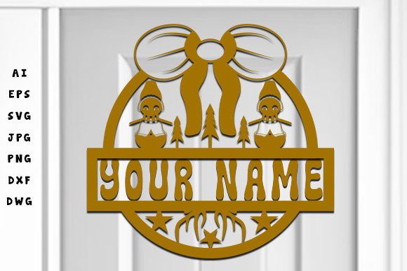 Download Christmas Name Sign Svg Laser Cut - Sign Collection