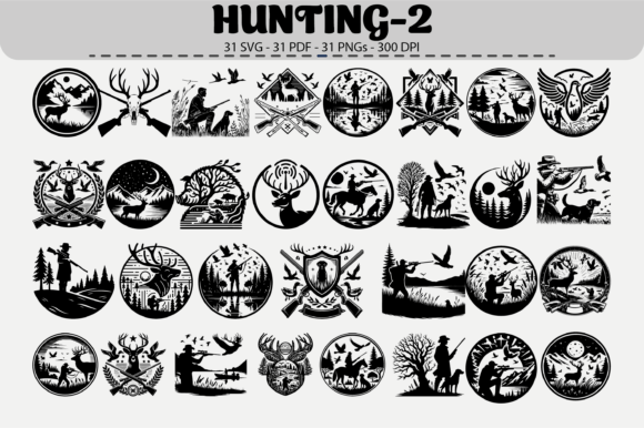 Download Wildlife Hunting SVG – 31 Designs - Sign Collection