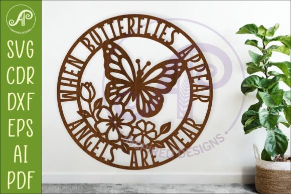 Download Butterfly Memorial Wall Sign SVG - Sign Collection