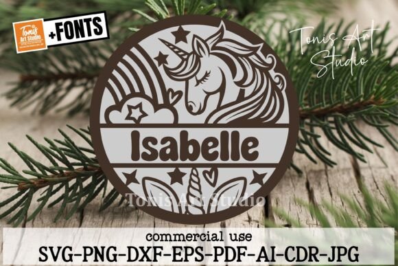 Download Unicorn Name Sign SVG Laser Cut File - Sign Collection