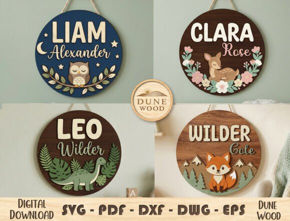 Download Personalized Nursery Name Sign SVG - Sign Collection