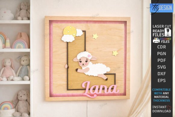 Download Nursery Name Sign Alphabet Laser Cut - Sign Collection