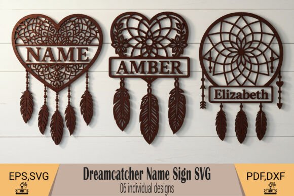 Download Dreamcatcher Name Sign SVG - Sign Collection