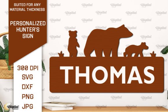 Download Personalized Hunter Sign Laser Cut - Sign Collection