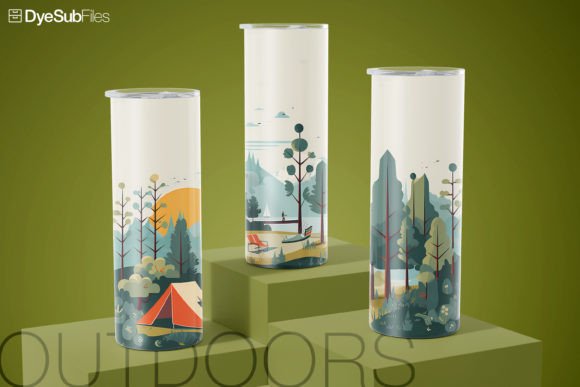 Download Tent Camping Outdoors Tumbler Wrap - Camping Collection