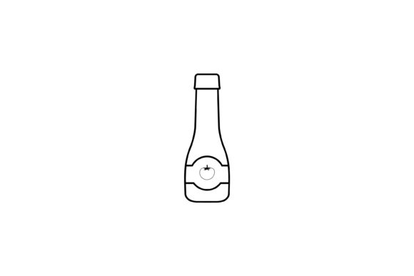 Download Food Icon Tomato Sauce Outline Design - Sign Collection