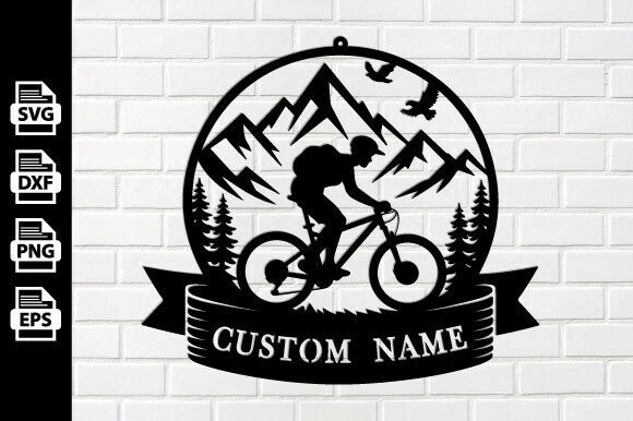 Download Personalized Custom Metal Mountain Bike Sign - Sign Collection