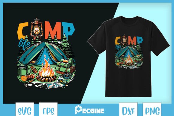 Download Camp Life with Tent Camping SVG - Camping Collection