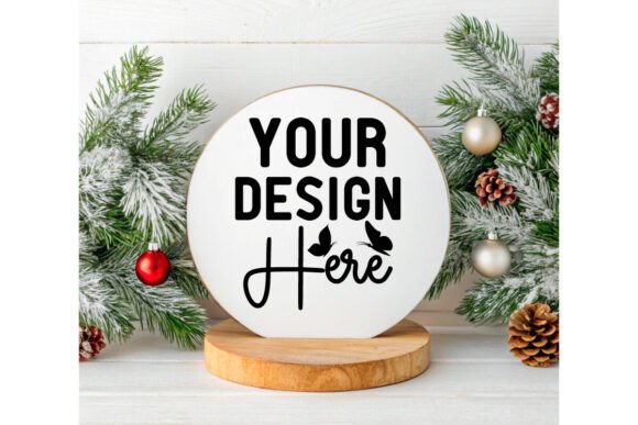 Download Christmas Round Sign Ornament Mockup 28 - Sign Collection