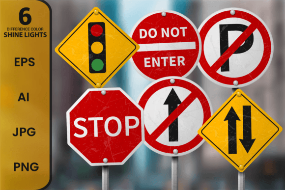 Download Premium Road Sign Vector Set - Sign Collection