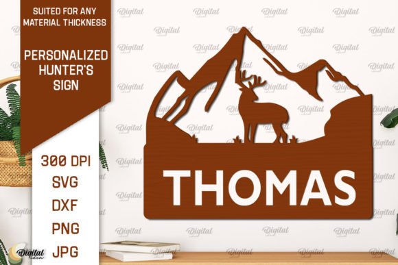 Download Personalized Hunter Sign Laser Cut - Sign Collection