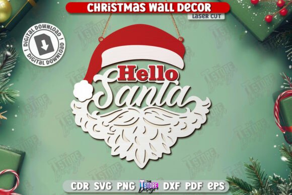 Download Christmas Wall Sign Laser Cut | Holidays - Sign Collection