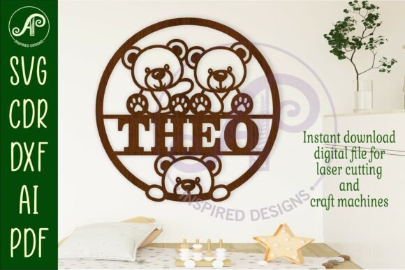 Download Teddy Bear Name Sign Design - Sign Collection