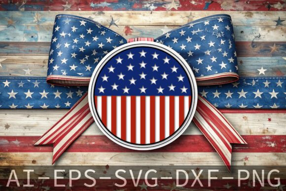Download USA Flag Round Door Sign Hanger Design - Sign Collection