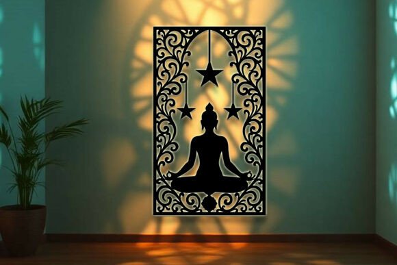 Download Yoga Sign Laser Cut Wall Decor SVG - Sign Collection