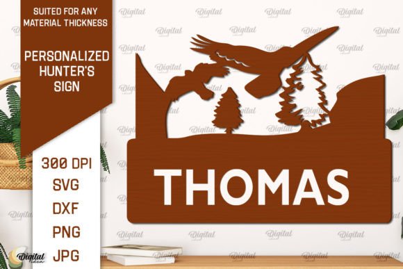 Download Personalized Hunter Sign Laser Cut - Sign Collection