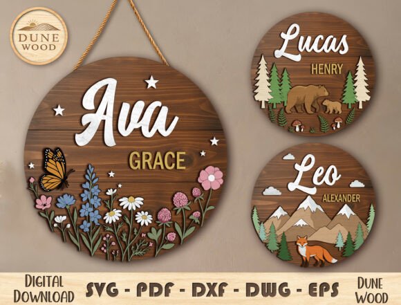 Download Personalized Wood Name Sign SVG - Sign Collection