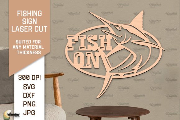 Download Fishing Sign LaserCut. Fishing Decor SVG - Sign Collection
