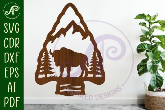 Download Arrowhead Bison Animal Wall Sign - Sign Collection