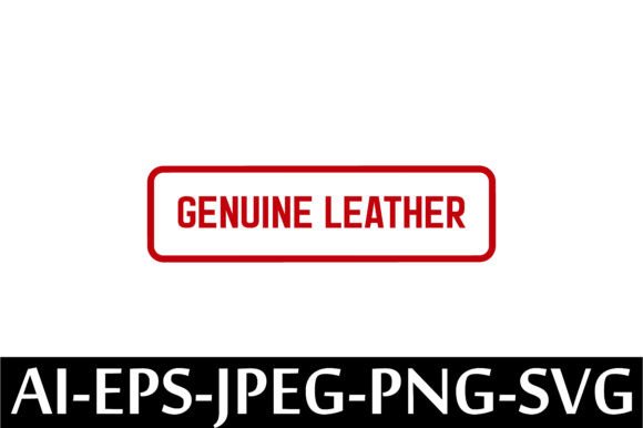 Download GENUINE LEATHER Rubber Stamp Design - Sign Collection