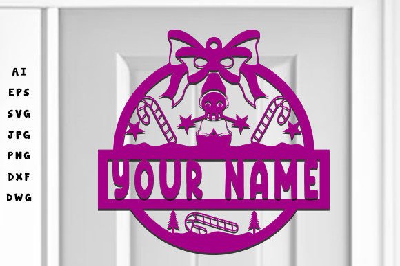 Download Christmas Name Sign Svg Laser Cut - Sign Collection