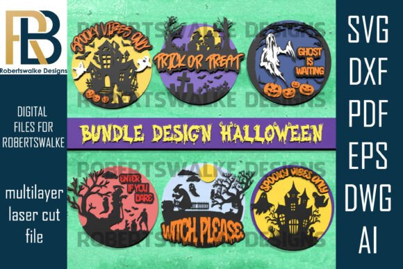 Download Halloween Sign SVG Bundle Vol.3 - Sign Collection