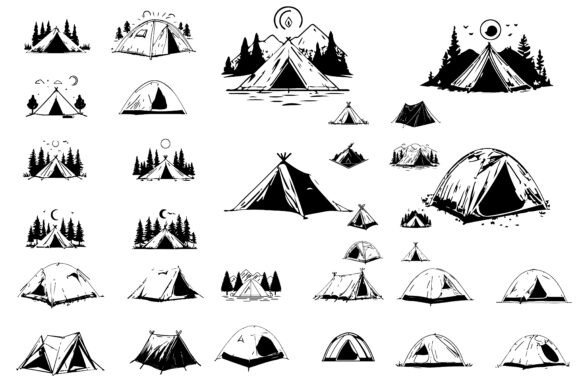 Download Tent Camping Clipart Bundle - Camping Collection