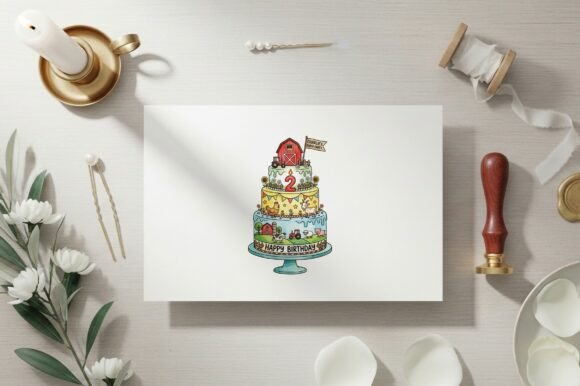 Download Farm Themed Birthday Cake Design - Sign Collection