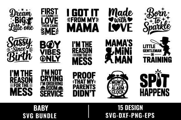 Download Baby Svg Design Bundle - Sign Collection