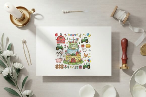 Download Farm Themed Birthday Cake Design - Sign Collection
