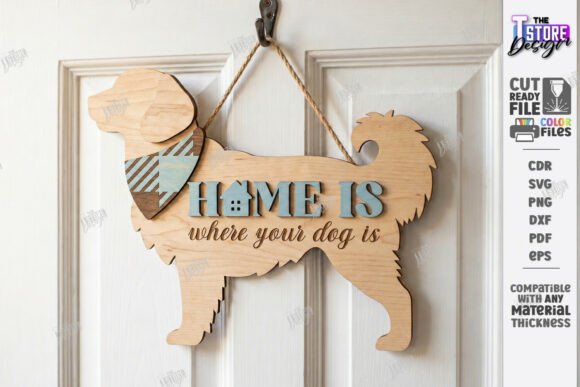 Download Pet Home Sign Laser Cut | Wall Decor SVG - Sign Collection