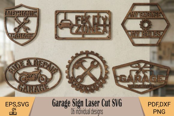 Download Garage Sign Laser Cut SVG - Sign Collection