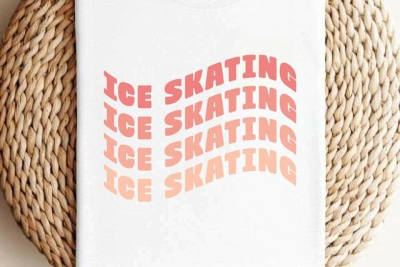 Download Retro Ice Skating SVG T-shirt Design - Sign Collection