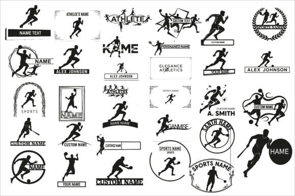 Download Dynamic Sports Name Wall Art Design - Sign Collection