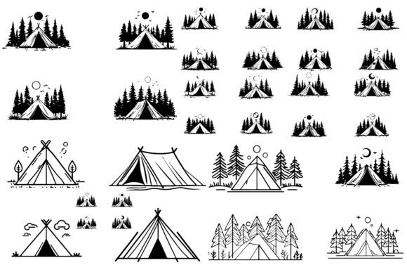 Download Tent Camping Clipart Bundle - Camping Collection