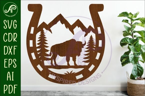 Download Horse Shoe Bison Animal Wall Sign - Sign Collection