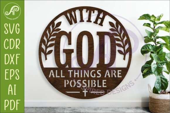 Download With God All Things Are Possible Sign - Sign Collection