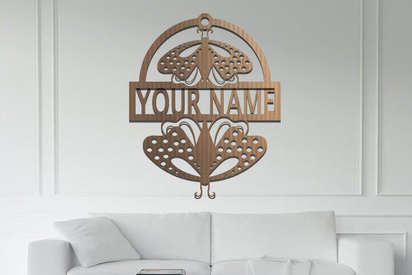 Download Butterfly Name Sign Svg Laser Cut - Sign Collection