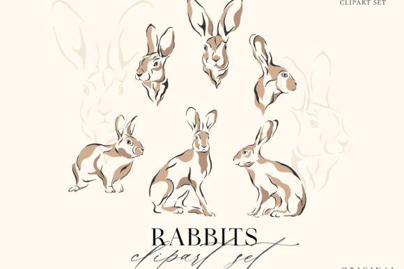 Download Rabbit Digital Clipart Forest Animal SVG - Forest animal svg Collection