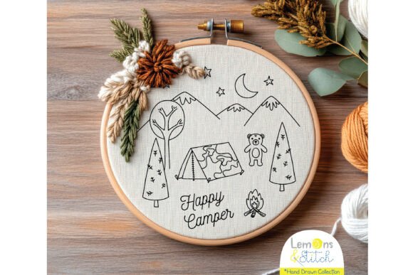 Download Happy Camper: Tent, Camping, Mountains - Camping Collection
