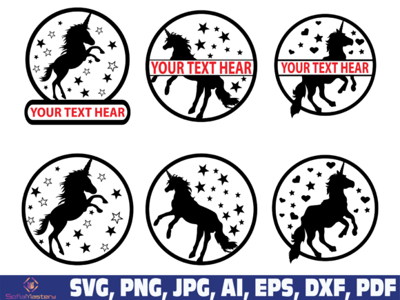 Download Unicorn Name Sign Dxf Svg - Sign Collection