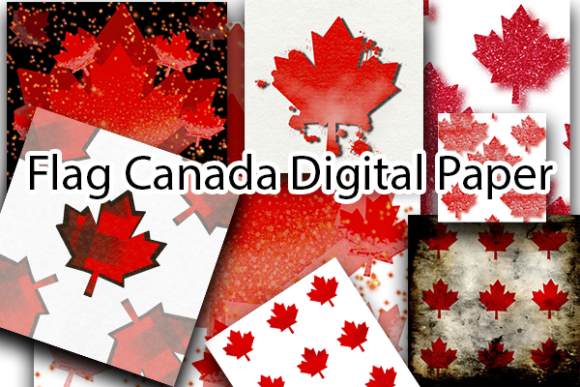 Download Flag Canada Digital Paper Design - Sign Collection