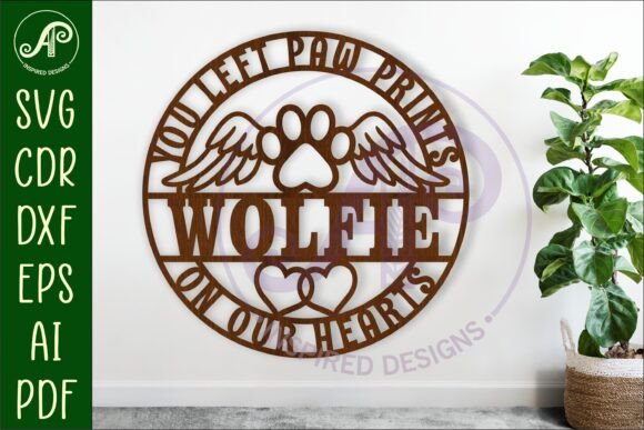 Download Pet Memorial Name Wall Art Sign, SVG - Sign Collection