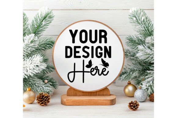 Download Christmas Round Sign Ornament Mockup 23 - Sign Collection