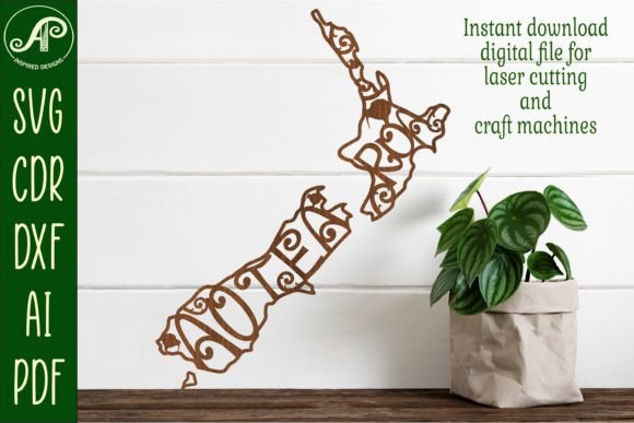 Download New Zealand Aotearoa Outline Design SVG - Sign Collection