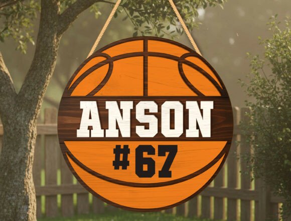 Download Custom Basketball Name Door Sign Decor - Sign Collection