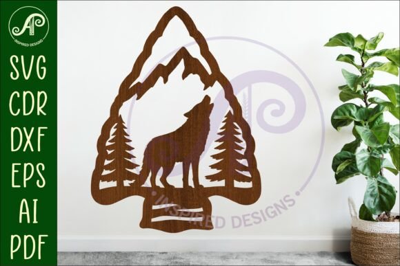 Download Arrowhead Wolf Animal Wall Sign - Sign Collection